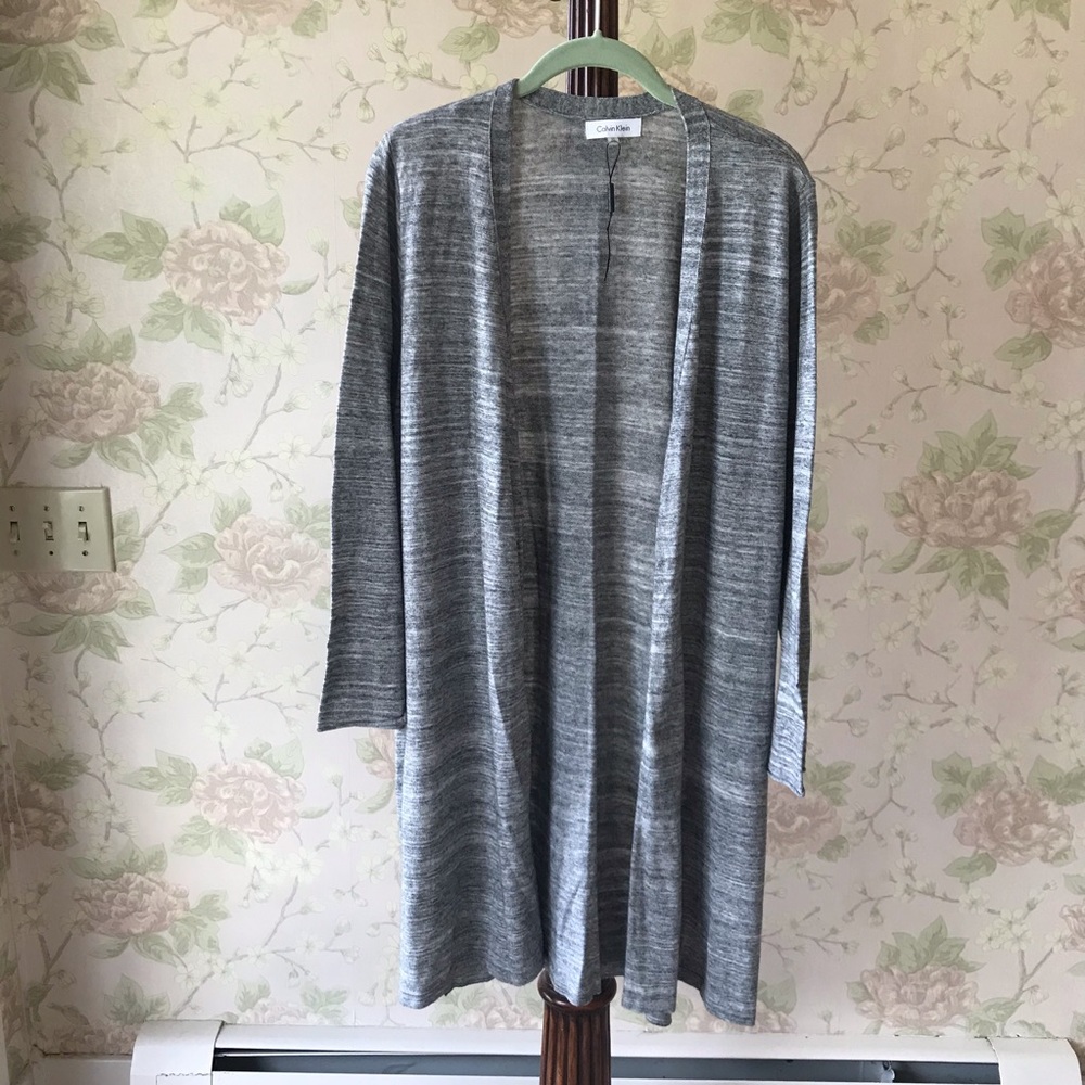 Light Gray Calvin Klein Cardigan
